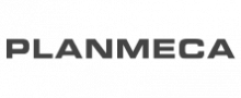 Greyscale version of Planmeca's logo