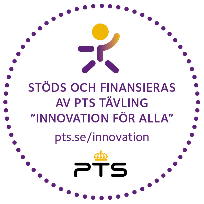 Projektet stöds av PTS tävling "Innovation för alla"